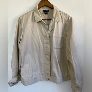 The Limited Cotton Chinos Khaki Jacket, Tan, Women’s Size Medium